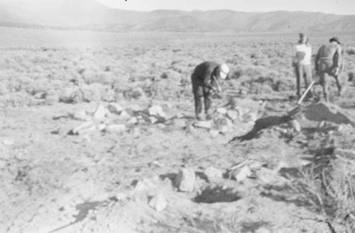 View of Marysvale (from east; before excavation White removing sagebrush)