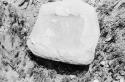 Metate on surface near pit 7 -- 1.16" by 12", th. 4; shallow, pecked depression 10" x 6"