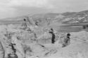 Excavation workers among unidentified ruin structure at  Ephraim