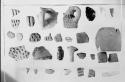 Pottery stone and bone objects collected by PM-Utah expedition of 1937