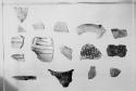 Pottery stone and bone objects collected by PM-Utah expedition of 1937