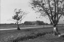 Lima, huaca on Avenida Salaverry owned by Prado family, destroyed by steam shovel