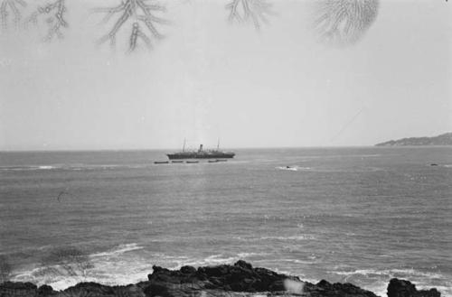 Unidentified -- view of ship on water