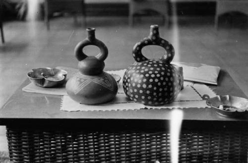 Pottery from a Mochica grave, Santa Ana, now in Chielin Museum