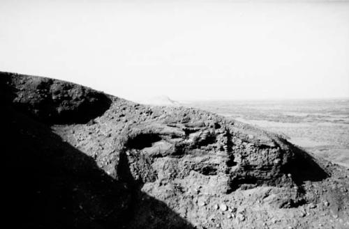 Tello's excavation (ca. 1922) in the Huaca Negra