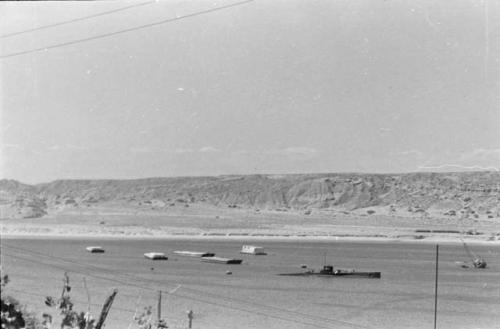 Ammunition barges and submarine at Talara before war with Ecuador