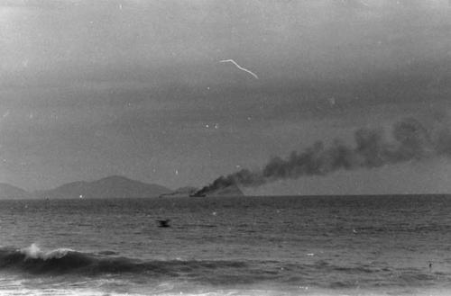 Germans burn their ships off Callao