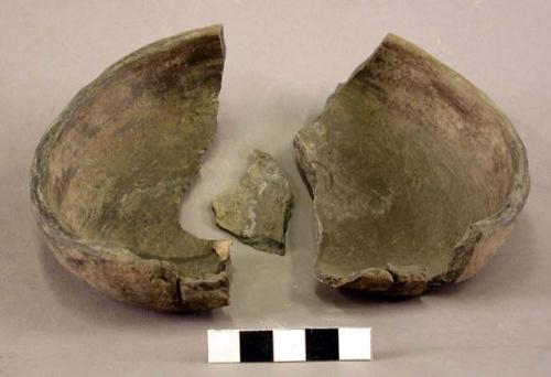 Fragments of small flat bowl