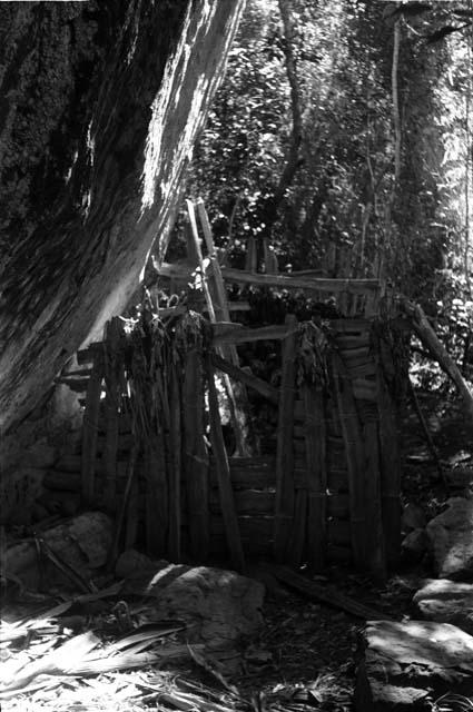 Structure with human bones