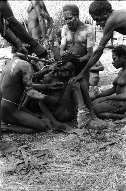 Corpse readied for funeral