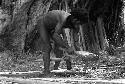 Man making wooden tools