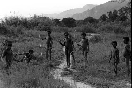 Children playing a game