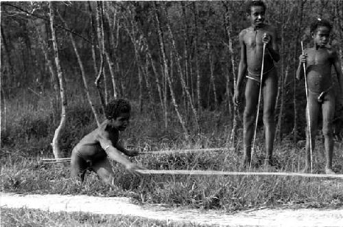 Children playing a game