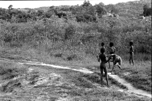 Children playing a game