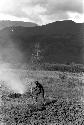 Man working in field