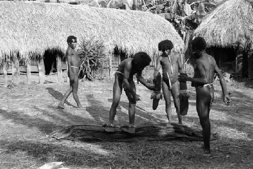 Men laying stones