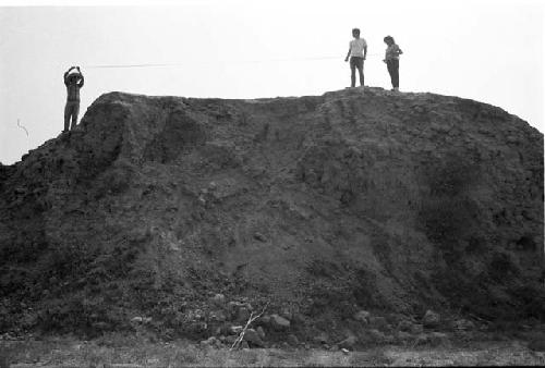 Section of huaca at Site 5