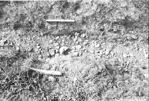 Canal bed with artifacts at Site 24