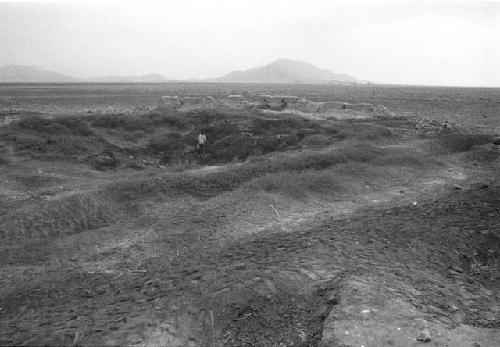 Large circular depression and north wall of Site 62