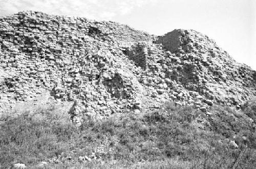 Detail of exterior wall section at Site 61