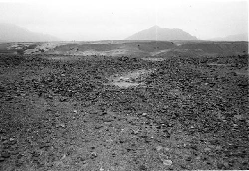 Probable borrow pit for rocks for La Cumbre Canal at Site 90