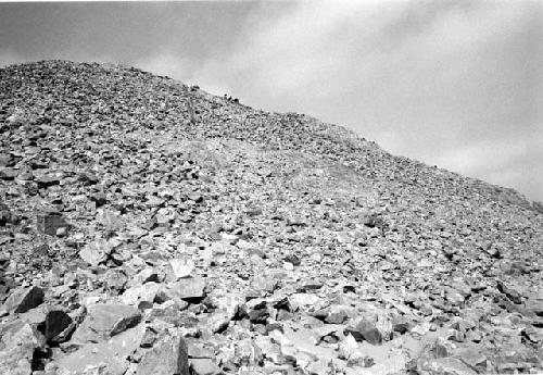 Midden area on northwest talus slope at Site 93