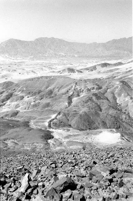 Wall along upper west slope at Site 93