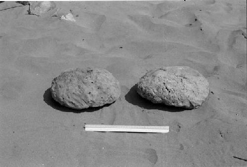 Two mound shaped adobes at Site 93