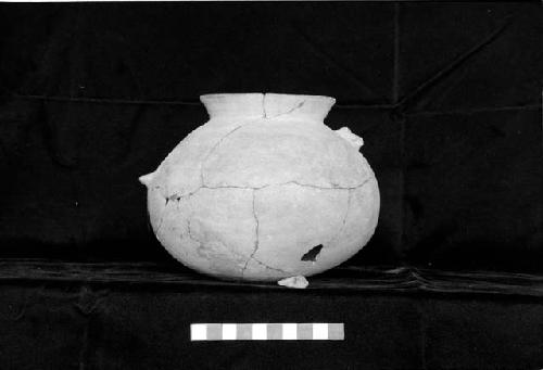 Short everted neck jar with appliques from Site 93