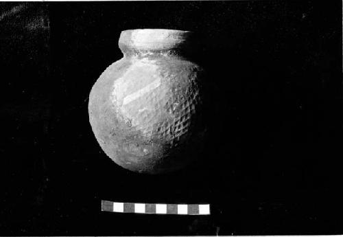 Olla with paddle stamping from Site 14