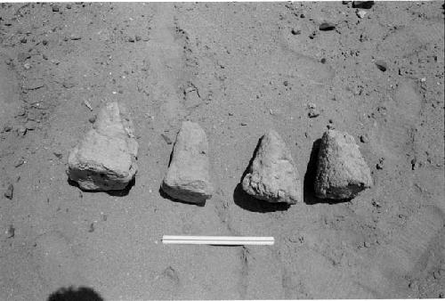 Single section conical adobes from Collection 9 area at Site 107