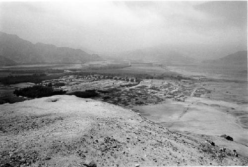 Upper habitation terrace and midden scatter on slope (Site 112)