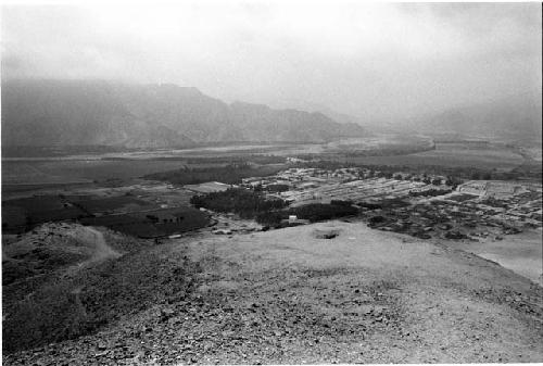 Upper habitation and midden scatter on slope (Site 112)