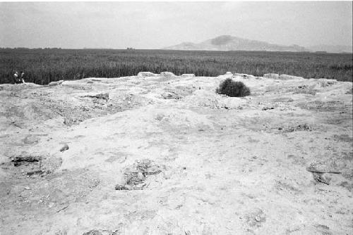 East side top of huaca at Site 121