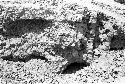 Detail of construction of huaca showing walls and fill at Site 121