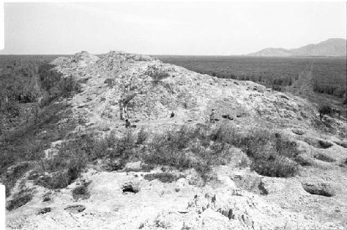 South ridge and saddle at Site 123