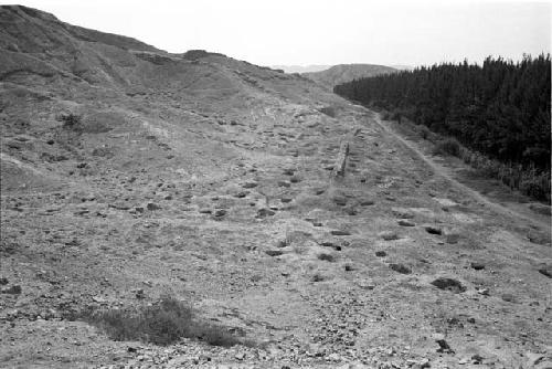 Adobe and rock filled platform at Site 130