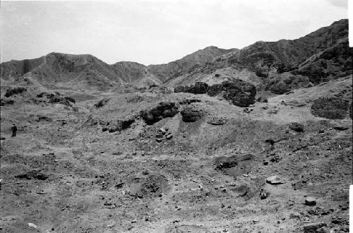 Platform C with cane marked adobes at Site 139