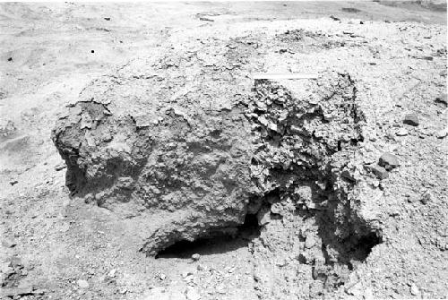 Detail of Platform D tapia with rock fill at Site 139