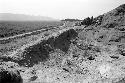 Probable colonial tapia wall across quebrada at Site 140