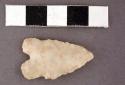 Chipped stone projectile point, side-notched bifurcate base