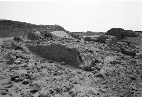 Southernmost U-shaped room in administrative section at Site 141