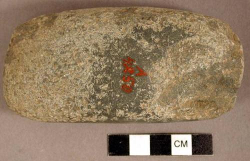 Ground stone, pecked and ground stone object