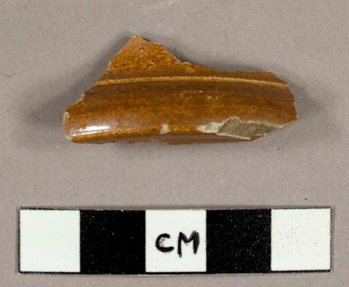 Nottingham-type stoneware base sherd to a jar