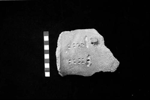 Crying face tall neck sherd from Site 120