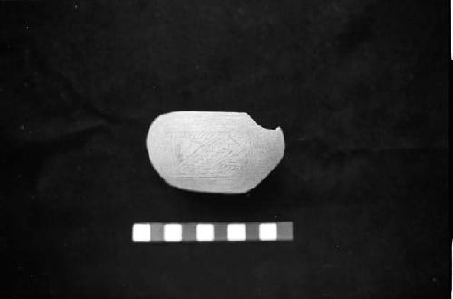 Small pyro engraved gourd from Site 120