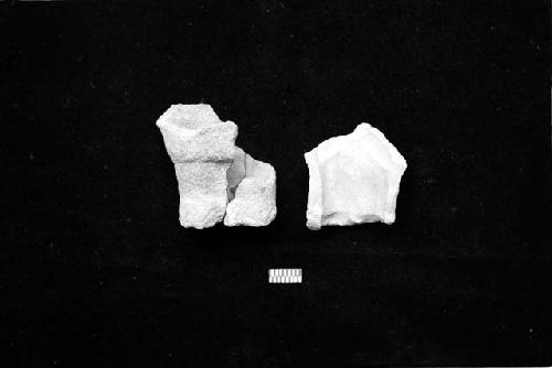 Wasted figurine and figurine mold from Sites 131 and 133