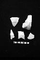 Ceramic sherds with red brown on white slip from Sites 110, 120 and 14