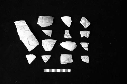 Ceramic sherds from Sites 94, 128, 110, 146 and 97