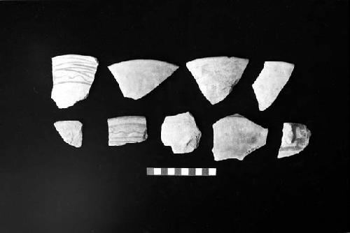 Ceramic sherds from Sites 120, 110 and 128